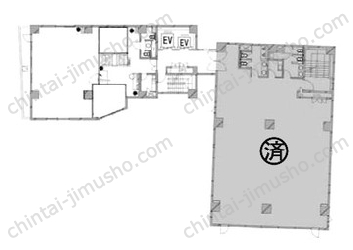 コア本郷ビル5階の間取図