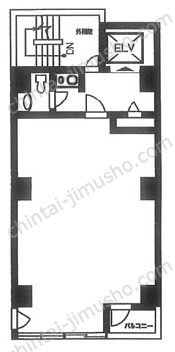 山下ビル2階の間取図