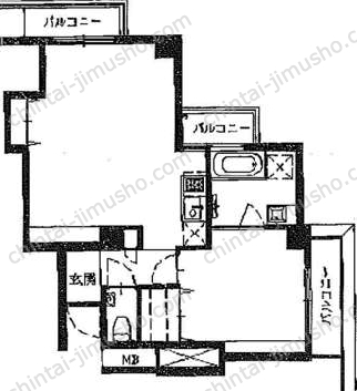 第20スカイビルの間取図