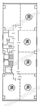喜助新千代田ビル3階の間取図