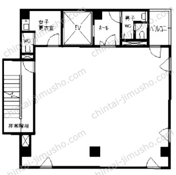 芝パークビル4Fの間取図