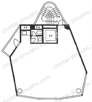 ランドコム麻布台9階の間取図