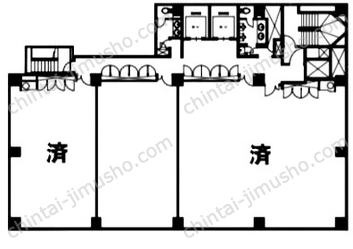 芝公園電気ビルディング6階の間取図