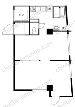 パークハイツ築地2Fの間取図