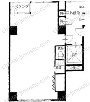 岩田光建ビル6階の間取図