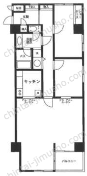 マートルコート麹町6階の間取図