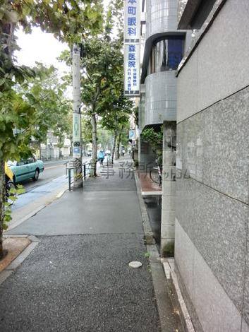 緑の多い通りです