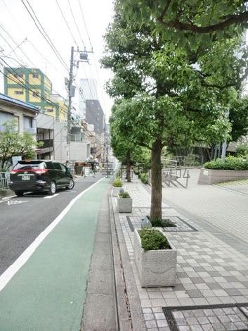 緩やかな傾斜面沿い