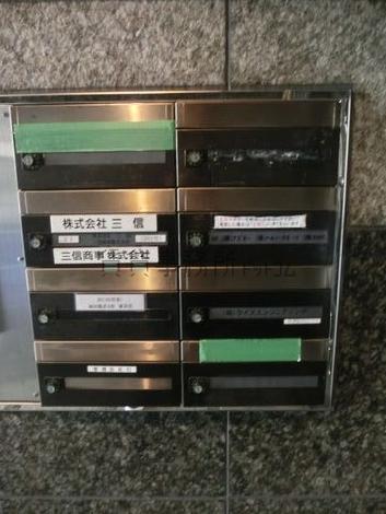 共有エリア内に設けられたポスト