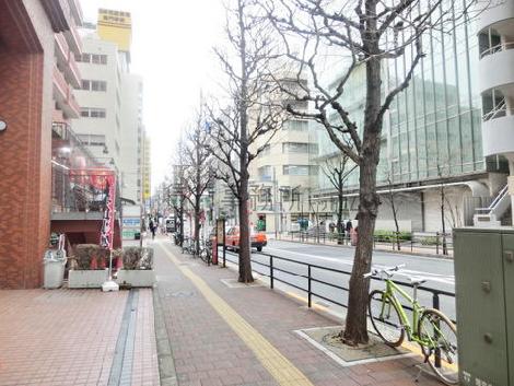 街路樹のある歩道