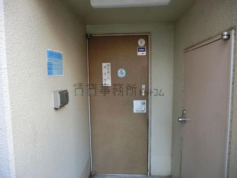 建物裏側に出れる裏玄関です