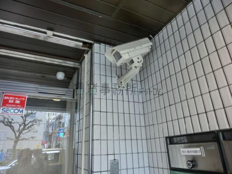 防犯カメラが設置されています