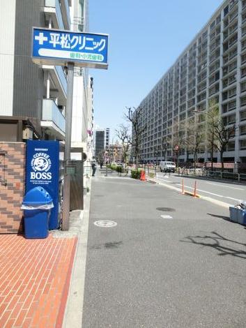 幅広い歩道