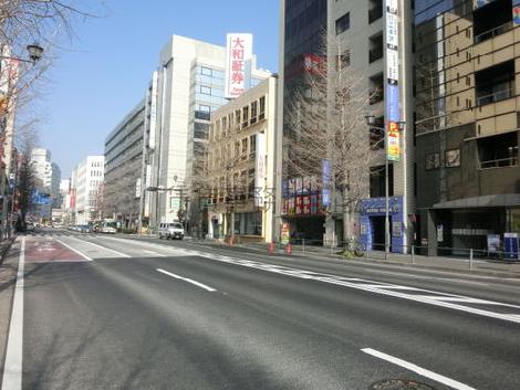 見通しの良い前面道路