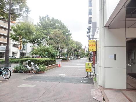 ゆったりとした歩道