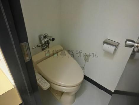 部屋外に水洗トイレがあります