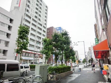 街路樹のある通り