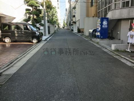 物件前面の道路です