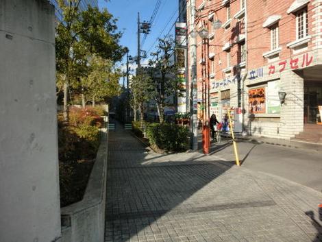 東側の道路風景