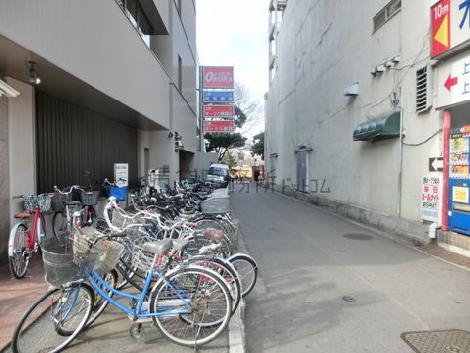 側面道路は上野公園へ続きます
