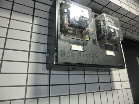 通路にあるメーターボックス