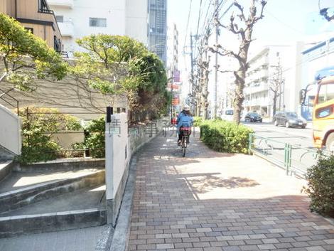 街路樹のある通り