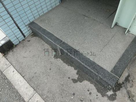 階段入口付近には段差があります