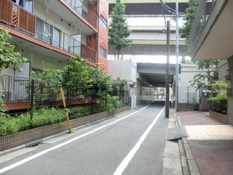 先に首都高速が見えます