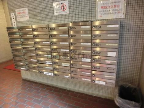 居住者用も含めた集合ポスト