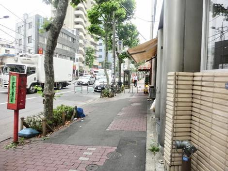 街路樹のある通り