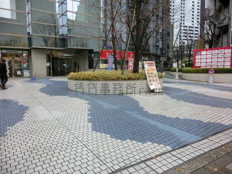 入口正面の敷地の様子