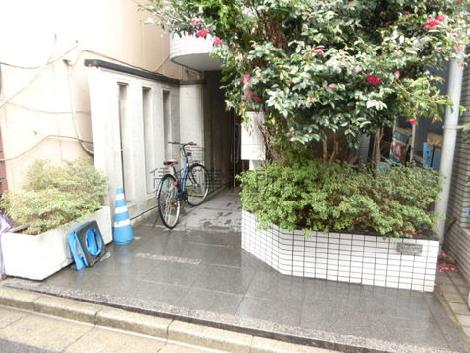 背面側の通用口回り