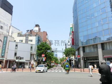 交通量の多いエリア