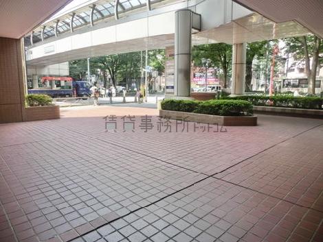 エントランス前の敷地が広いです