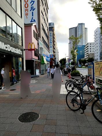 ゆとりのある歩道です