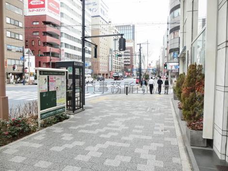 ゆとりのある歩道幅