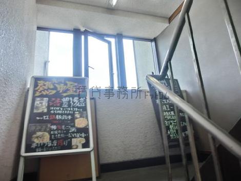 階段踊り場を撮影
