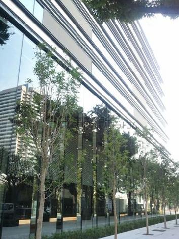 建物前面には植栽があります