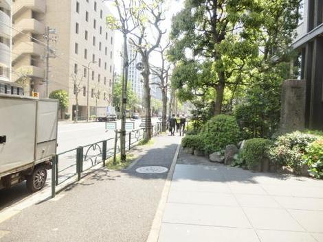 玄関前の歩道