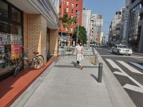 人通りの多い地域です