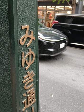 みゆき通り沿い