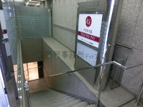 地下に繋がる階段