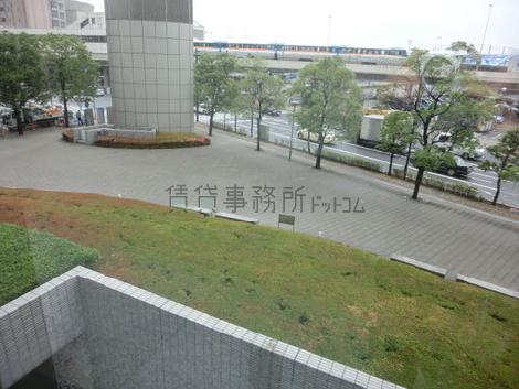 ２階通路からの風景