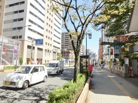 街路樹のある通り