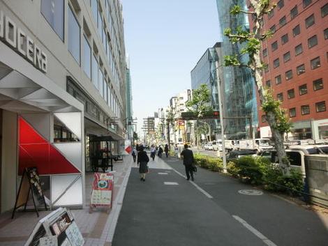 広く歩きやすい歩道です