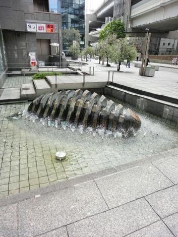 気持ちの良い噴水エリア