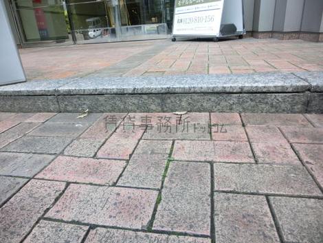 玄関に段差が一段あります