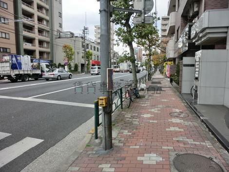 レンガの敷かれた歩道です
