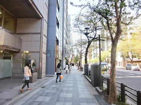 幅の広い歩道
