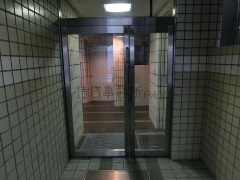エントランスに入る前のドア